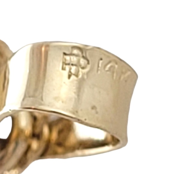 14K Yellow God Crucifix Pendant Necklace #16878 - Picture 6 of 7